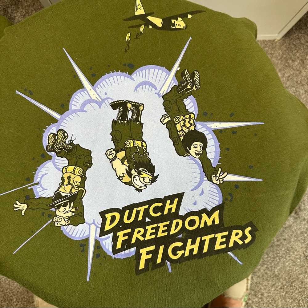Dutch Bros LARGE+XL VINTAGE LIMITED EDITION Khaki Green “Freedom Fighters”